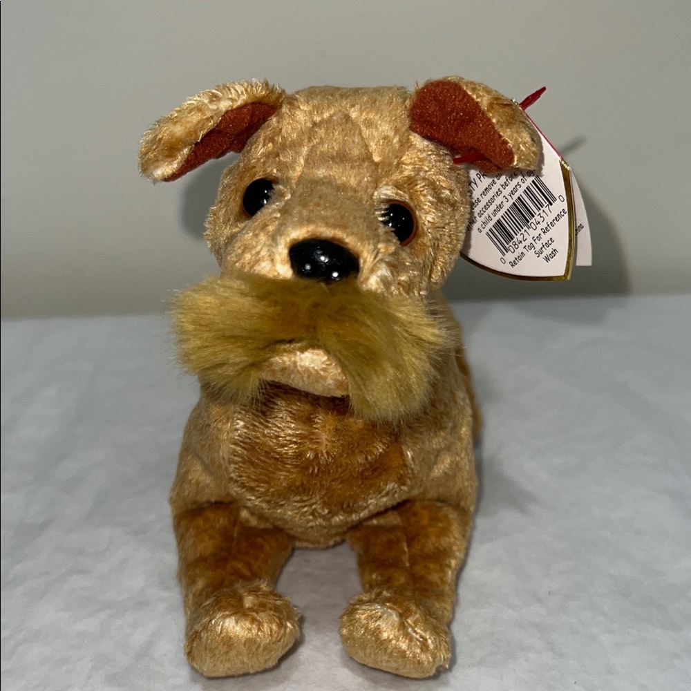 Ty Plush Dog Toy - Brown and Tan